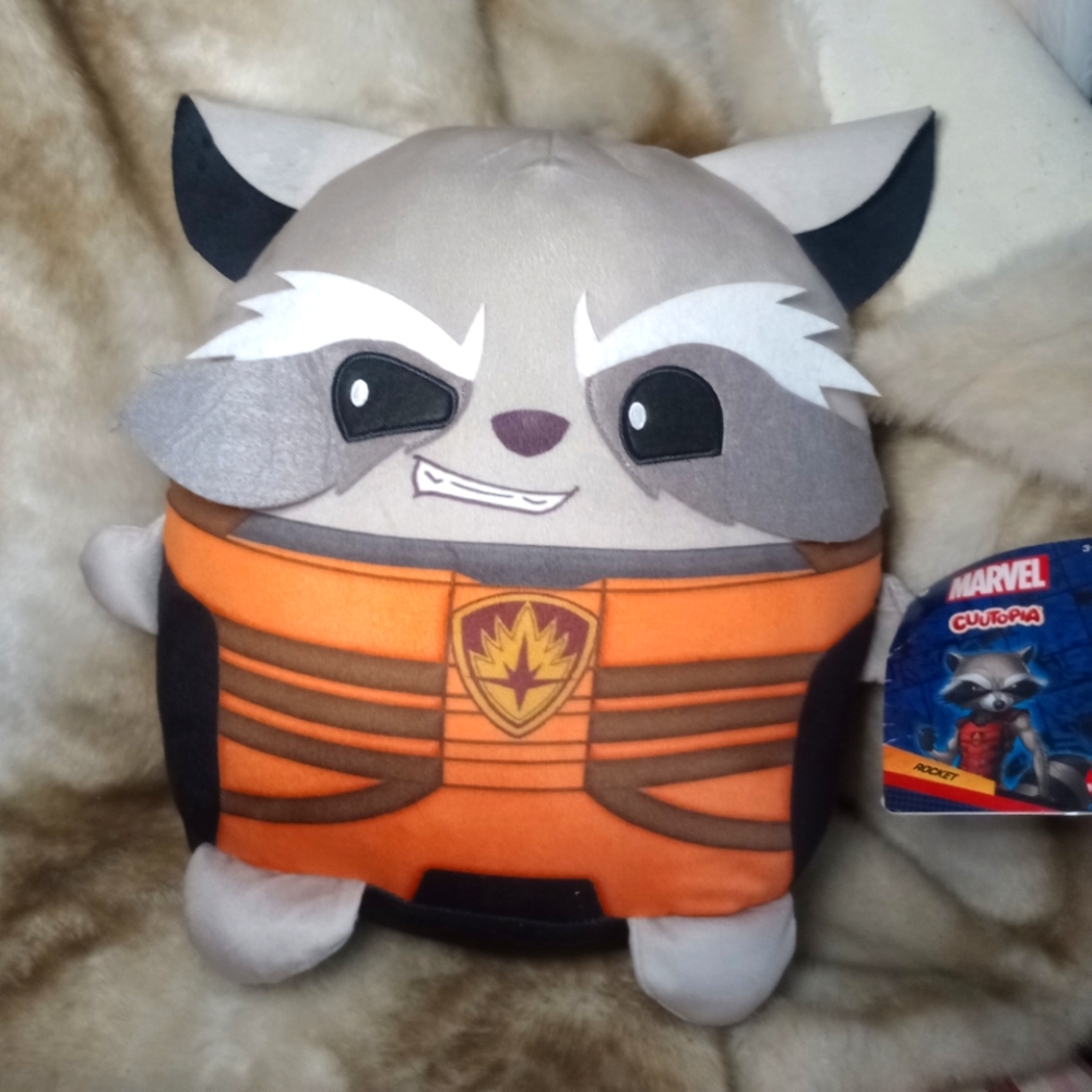 Rocket The Raccoon Marvel Cuutopia Pillow Stuffed Animal New With Tags
